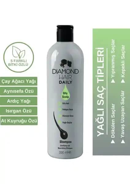 Diamond Hair Daily Yağlı ve Yıpranmış Saçlar İçin Etkili Arındırıcı Şampuan Özellikleri