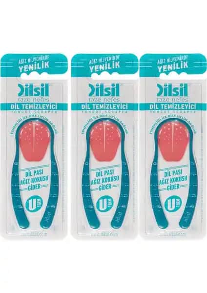 Dilsil Dil Temizleyici Kaşık 3'lü Paket ile Ağız Hijyeninizi Artırın