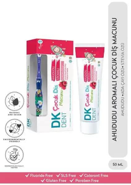 Dk Dent Ahududu Aromalı ve Adaçayı Özlü Çocuk Diş Macunu ile Güvenli ve Eğlenceli Diş Bakımı
