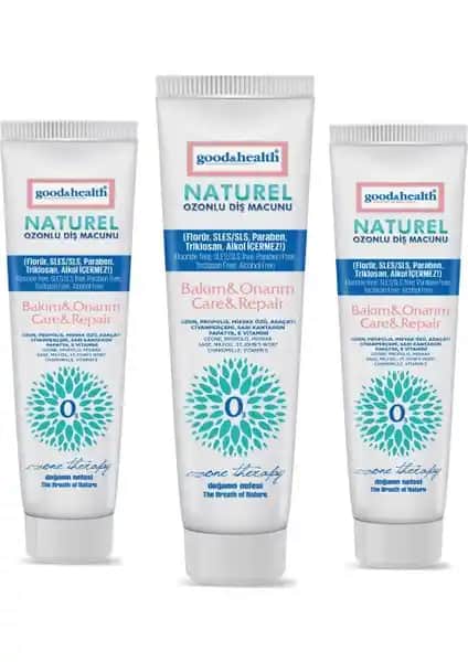 Doğal ve Güçlü İçeriklerle Güvenilir Ozonlu Diş Macunu 3'lü Paket