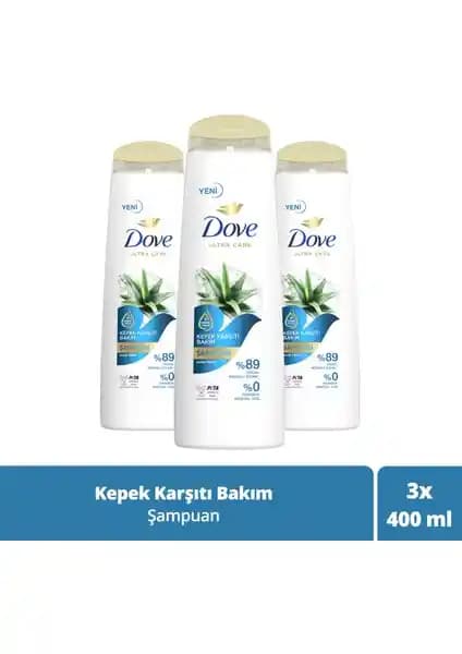 Dove Ultra Care Saç Bakım Şampuanı Kepek Karşıtı ve Aloe Vera ile Doğal Bakım