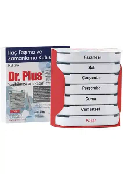 Dr. Plus Haftalık İlaç Saklama ve Zamanlama Kutusu: Güvenli ve Kullanışlı Tasarım