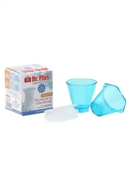 Dr. Plus İlaç Kesme ve Ezme Bardağı: Kullanımı Kolay ve Dayanıklı Pratik Çözüm