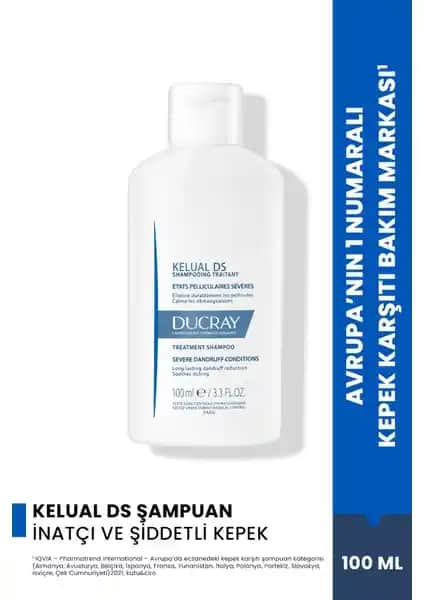 Ducray Kelual DS Yoğun Kepek Önleyici Şampuan Boyalı Saçlar İçin Dermatolojik Bakım