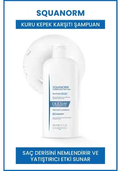 Ducray Squanorm Yağlı Kepek Şampuanı Saç Derisini Rahatlatan Klinik Destekli Çözüm