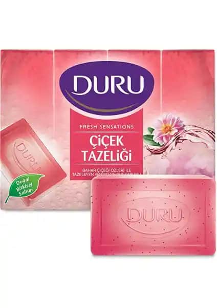 Duru Fresh Sensations Çiçek Tazeliği Seti Doğal ve Cilt Dostu Duş Sabunları 4'lü Paket