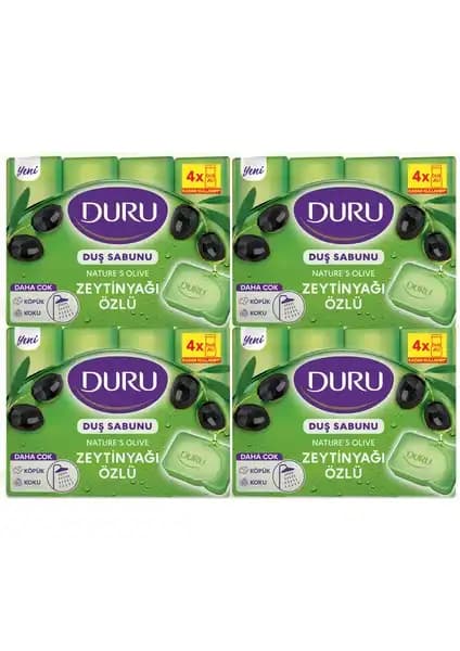 Duru Natural Olive Zeytinyağlı Banyo Sabunu 16 Adet ile Doğal Temizlik ve Ferahlık
