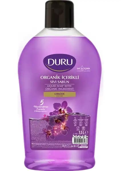 Duru Organik İçerikli Orkide Sıvı Sabun: Doğal ve Nemlendirici Temizlik Ürünü