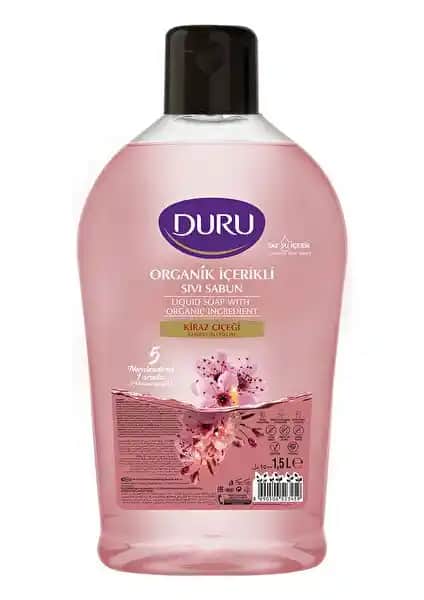 Duru Organik Kiraz Çiçeği Sıvı Sabun: Doğal ve Ferahlatıcı Elleri Temizleme Çözümü