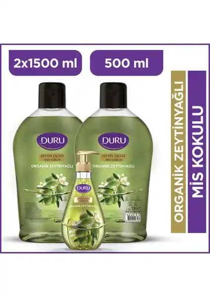 Duru Organik Zeytinyağlı Sıvı Sabunu: Doğal ve Güvenilir Temizlik Çözümü