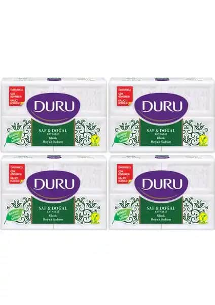 Duru Saf Doğal Kaynaklı Beyaz Kalıp Sabun: Günlük Temizlik ve Cilt Bakımı İçin Uygun