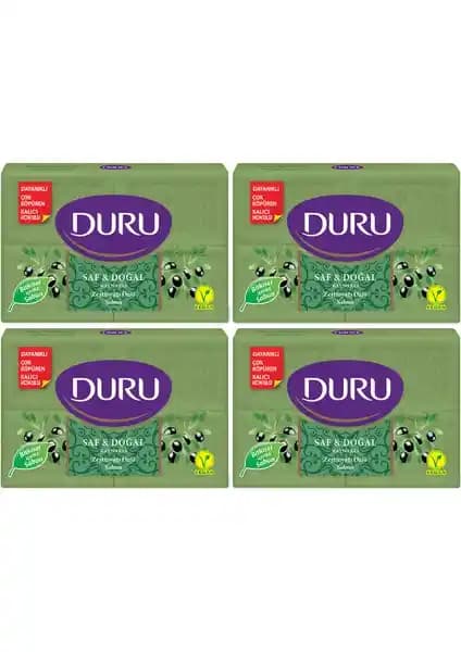 Duru Saf Doğal Kaynaklı Zeytinyağı Özlü Kalıp Sabun 16'lı Paket ile Günlük Cilt Bakımı