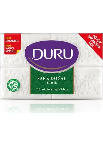 Duru Saf Doğal Klasik Kalıp Sabun: Hassas Ciltler İçin Doğal Temizlik Seçeneği