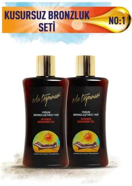 Eda Taşpınar Yoğun Bronzlaştırıcı Yağ SPF 0 ile doğal bronzluk ve cilt nemi sağlama