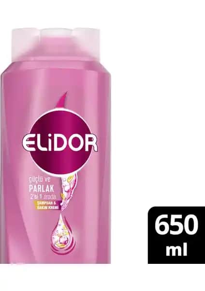 Elidor Superblend 2'si 1 Arada Şampuan ve Bakım Kremi ile Saçlarınız Güçleniyor ve Parlaklık Kazanıyor