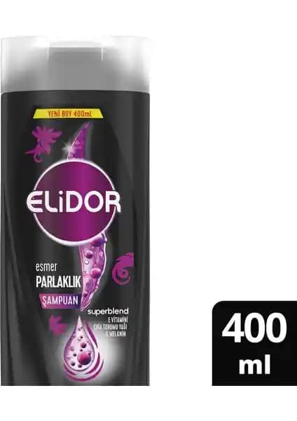 Elidor Superblend Esmer Parlaklık Şampuanı Koyu Saçlar İçin Doğal Parlaklık ve Bakım Sağlar