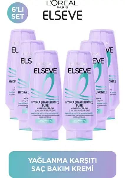 Elseve Hydra Pure Hyaluronic Saç Bakım Kremi Yıpranmış ve Yağlı Saçlar İçin Nemlendirici Çözüm