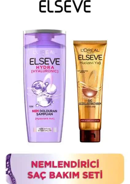Elseve Hydra Şampuan ve Mucizevi Yağ Saç Güzelleştirici Krem Seti İncelemesi ve Faydaları