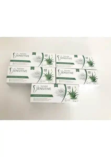 Epinafol Sensitive Aloe Vera Diş Macunu 5'li Seti Hassas Dişler İçin Doğal Temizlik Çözümü