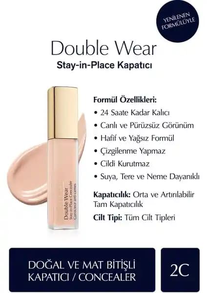 Estée Lauder Double Wear Stay-in-Place Kapatıcı ile Doğal ve Kalıcı Makyaj Deneyimi