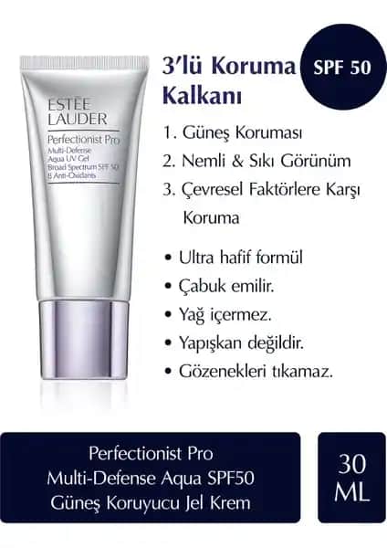 Estée Lauder Güneş Kremi Perfectionist Pro SPF50/PA++++ Günlük Güzellik ve Koruma Çözümü