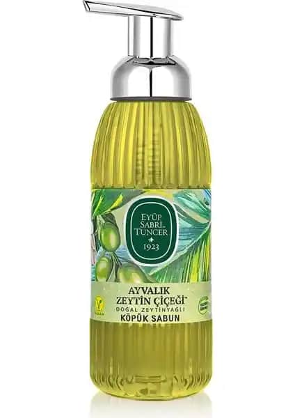 Eyüp Sabri Tuncer 500ml Köpük Ayvalık Zeytin Sabunu doğal içeriklerle hijyen sağlar