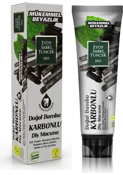 Eyüp Sabri Tuncer Doğal Aktif Bambu Karbonlu Diş Macunu: Doğallık ve Etkinliği Birleştiren Çözüm
