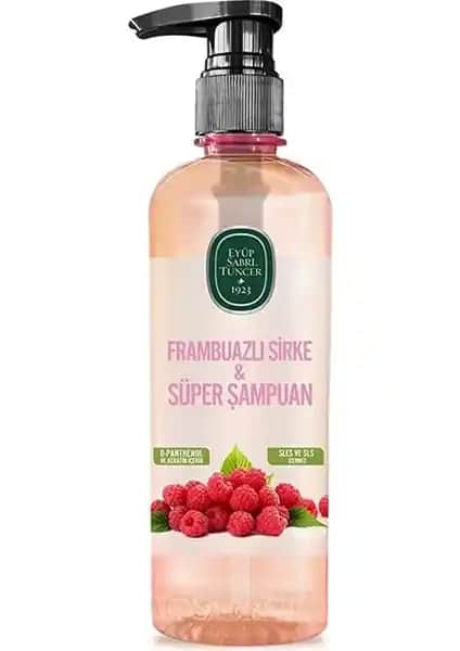 Eyüp Sabri Tuncer Frambuazlı Sirke Şampuanı Doğal İçeriklerle Saçlara Parlaklık ve Canlılık Kazandırır