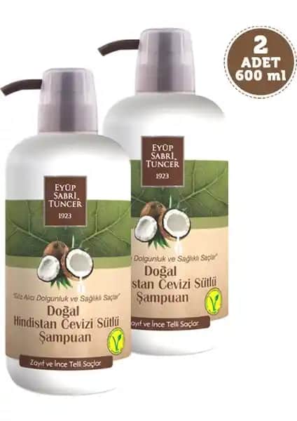 Eyüp Sabri Tuncer Hindistan Cevizi Sütlü Doğal Şampuan Saç Güçlendirme ve Hacim Artırıcı