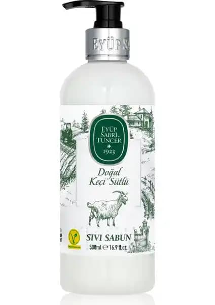 Eyüp Sabri Tuncer Keçi Sütü Sıvı Sabun 500 ml doğal içeriklerle hijyen ve bakım sağlar