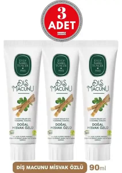 Eyüp Sabri Tuncer Misvak Özlü Doğal Diş Macunu Ürün Özellikleri ve Kullanım Avantajları