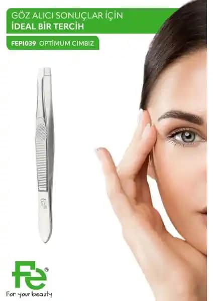 Fe Optimum Ergonomik Düz Uçlu Paslanmaz Çelik Cımbız: Hassas ve Dayanıklı Tüy Alma Aracı