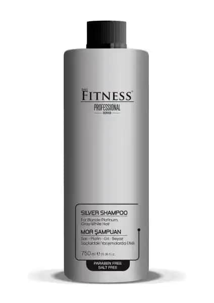 Fitness Professional Silver Mor Şampuan Gri ve Beyaz Saçlar İçin Renk Koruma ve Parlaklık Artırıcı Ürün
