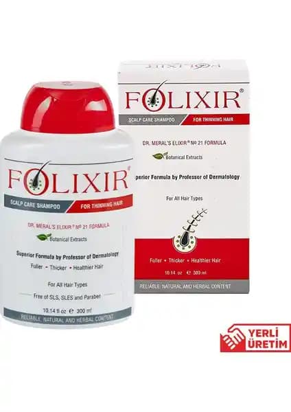 Folixir Saç Şampuanı Doğal İçeriğiyle Saç Dökülmesine Karşı Güçlü Bir Çözüm