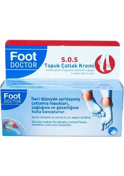 Foot Doctor SOS Topuk Çatlak Kremi ile Sağlıklı ve Pürüzsüz Topuklar İçin Etkili Çözüm