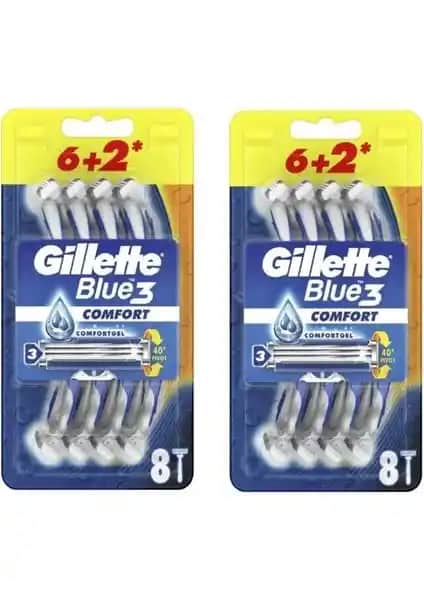 Gillette Blue 3 Comfort Kullan-At Tıraş Bıçağı: Konforlu ve Hijyenik Tıraş Deneyimi