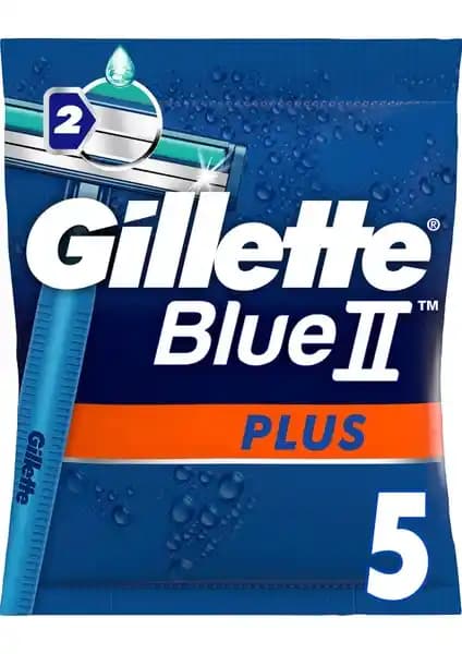 Gillette Blue2 5'li Plus Kullan At Tıraş Bıçağı ile Konforlu ve Güvenli Günlük Tıraş Deneyimi