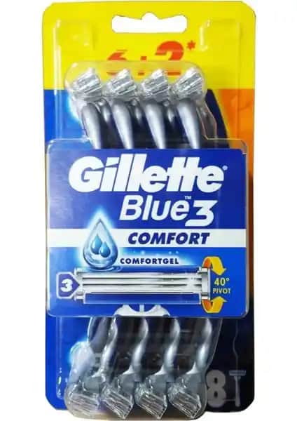 Gillette Blue3 Comfort Kullan At Tıraş Bıçağı Günlük Bakımda Güvenilir ve Pratik Kullanım Sağlayan Ürün