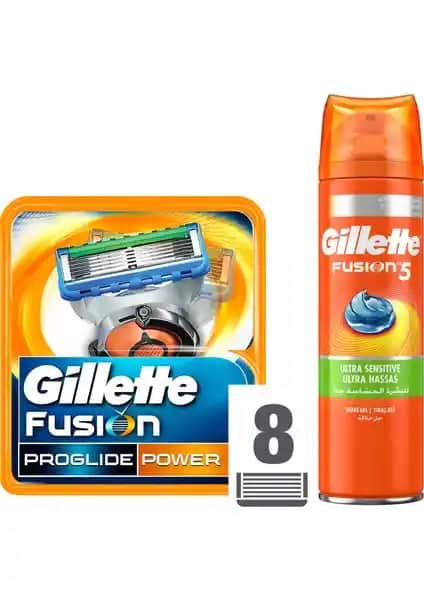 Gillette Fusion ProGlide Power Seti: Yüksek Performanslı Tıraş Deneyimi ve Jel ile Konforlu Bakım