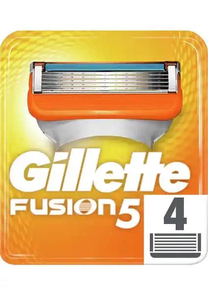 Gillette Fusion5 Yedek Tıraş Bıçağı 4'lü - Uzun Ömürlü ve Konforlu Tıraş Deneyimi