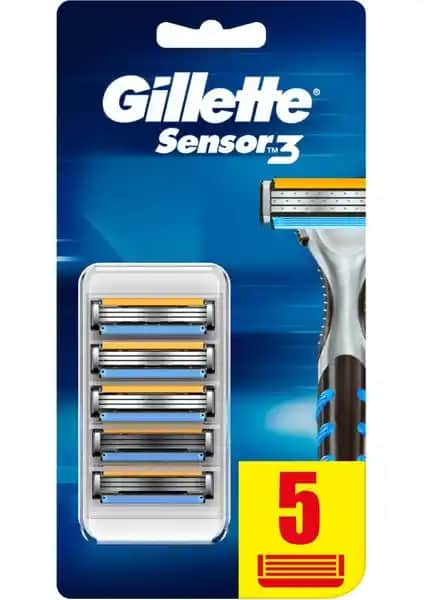 Gillette Gill.Sensor 3 5li Yedek Başlıklar: Kalite ve Verimlilik Bir Arada