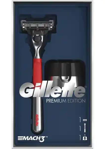 Gillette Mach3 Red Edition Tıraş Seti ve Manyetik Stand ile Günlük Bakım Deneyimini Yükseltin