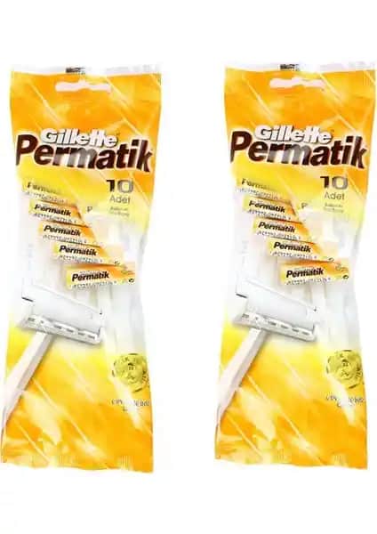 Gillette Permatik 10'lu Poşet Tıraş Bıçağı Seti Pratik ve Yüksek Performanslı