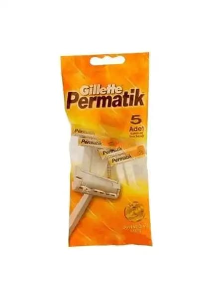 Gillette Permatik 5'li Poşet: Pratik ve Ekonomik Tıraş Çözümü Günlük Kullanım İçin