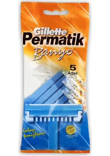 Gillette Permatik Banyo 5'li Tıraş Bıçağı Seti Güvenilir ve Pratik Kullanım İçin