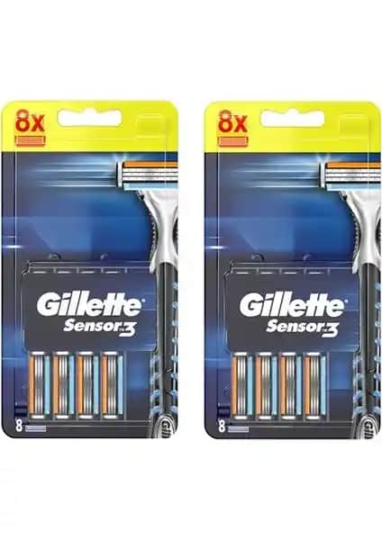 Gillette Sensor3 Yedek Tıraş Bıçağı: Hassas Ciltler İçin Güvenilir ve Konforlu Performans