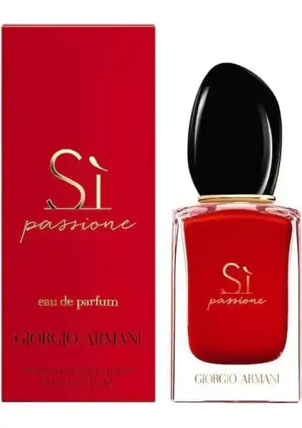 Giorgio Armani Si Passione Edp 30 ml kadın parfümü, kalıcı ve şık tasarımıyla modern kadınlar için ideal