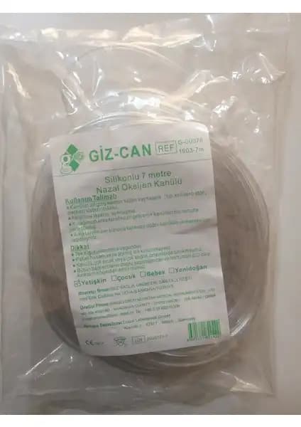 Giz-Can Silikonlu Nazal Yetişkin Oksijen Kanülü İncelenmesi ve Kullanım Özellikleri