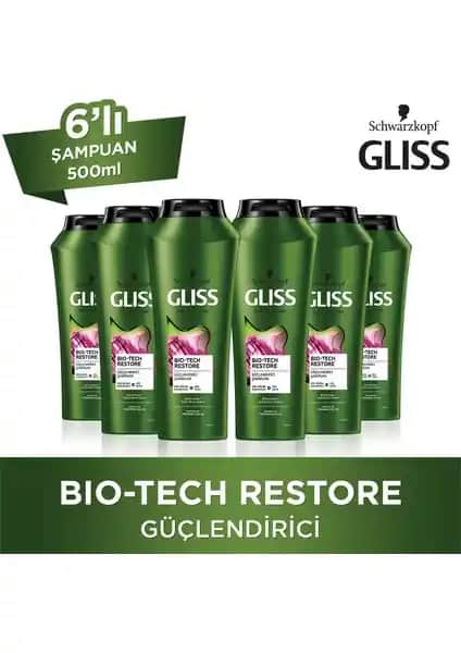 Gliss Bio-Tech Saç Bakım Seti Yıpranmış ve Hassas Saçlar İçin Güçlendirici Çözüm