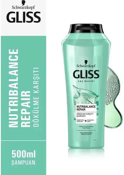 Gliss Nutribalance Repair Şampuanı Saçları Güçlendiren ve Onaran Doğal Formül